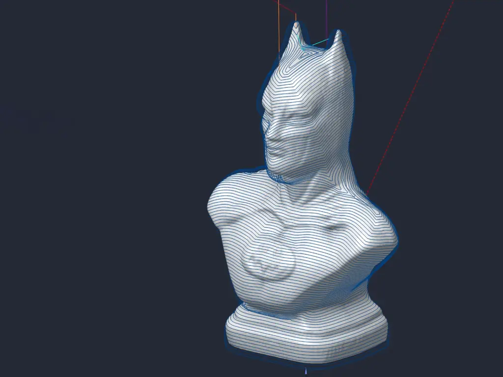 Acabado robótico de un modelo de malla
