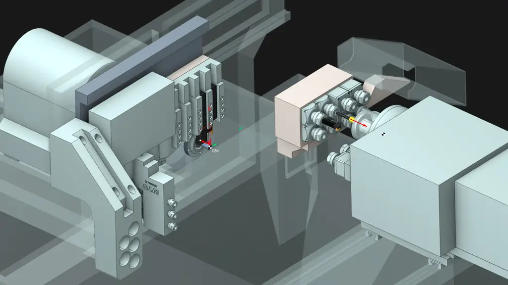 Gemelo digital de un torno suizo multicanal