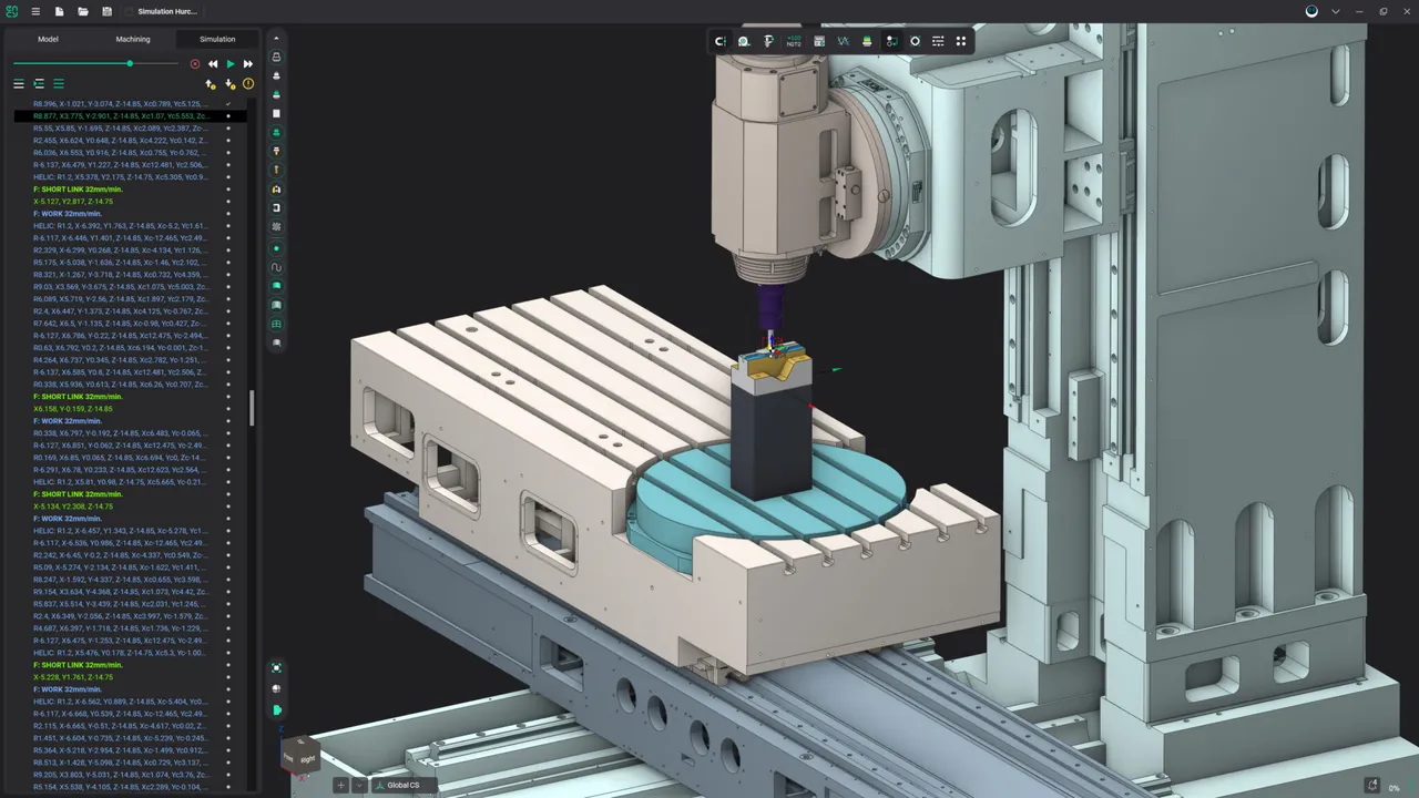 Simulación completa de una máquina torno-fresadora dentro de ENCY CAM
