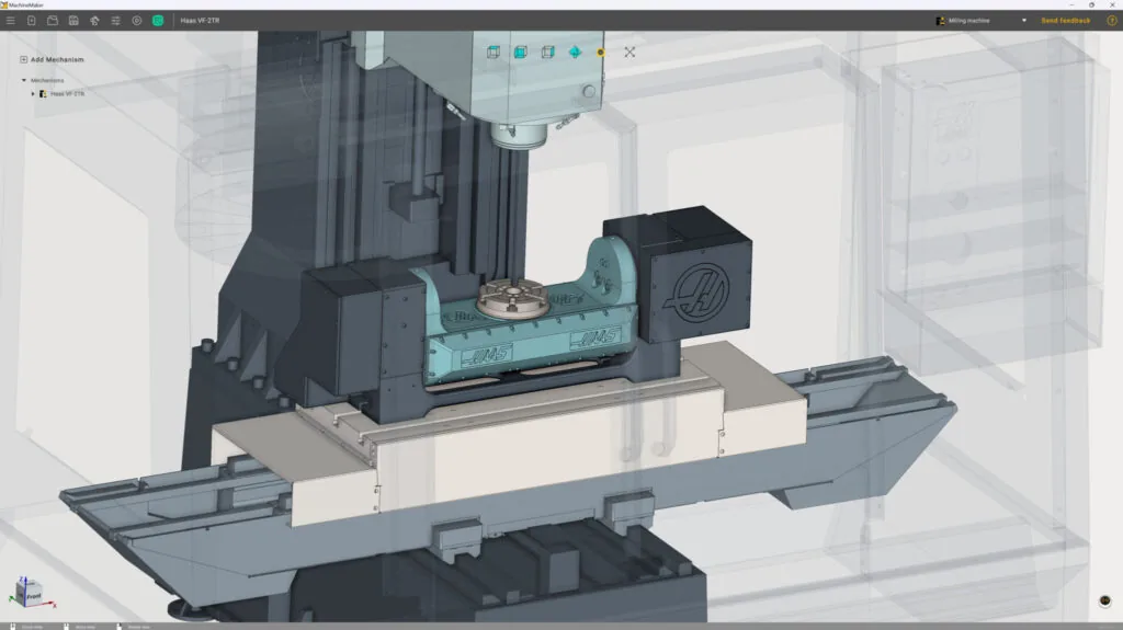 Gemelo digital de una máquina CNC para postprocesado y simulación
